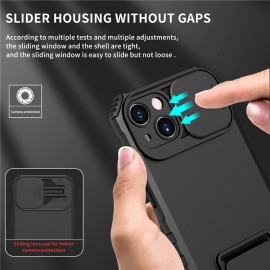 Suitable for apple 13 window-pushing mobile phone case 12pro three-dimensional support full bag frosted 11 portable slide cover