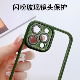 For 13promax mobile phone case For Iphone 14 lens film transparent shell 12ins wind wholesale 11 protective cover