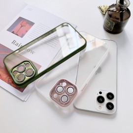 For 13promax mobile phone case For Iphone 14 lens film transparent shell 12ins wind wholesale 11 protective cover