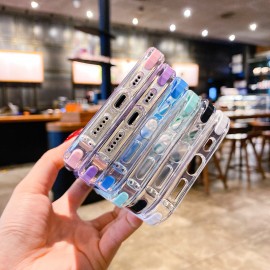 For 13Promax mobile phone case 12 double color acrylic thick transparent Cover For iphone11 protection Case