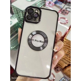 Electroplate Hollow Out Soft TPU Fine Hole With Camera Lens Protection Phone Cover Case For Iphone 11 12 13 Pro Max