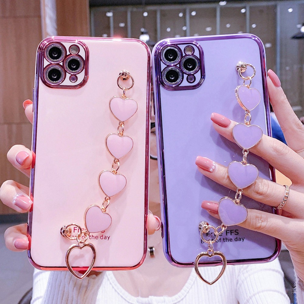 Suitable For Samsung S21 New Design Phone Case Cover Mobile phone protection Cover Case with bracelet for note20Pro A72A32M51