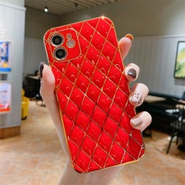 Luxury Pure Color Plating Lambskin Phone Case Cover Protection Case for Samsung S30ULTRA S30/S21 S30Plus/S21plus S30ULtra/S21ULt