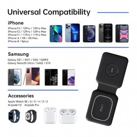 Magnetic wireless phone charger stand wireless portable charger hot 10w qi wireless charger for phone