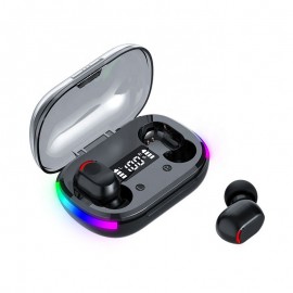 Original K10 Tws MIni True Stereo Wireless Earphone BT 5.3 RGB Charging Case LED Digital Sport Earbuds Headphone Earphone