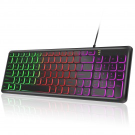 Classic Gaming Keyboard Custom USB Wired Keyboards 96 Keys Backlit Keyboard