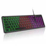 Cheap 1.55m Black Wired USB Keyboard Gaming Keyboard Custom Cheap Tablet PC Keyboard