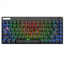 Teclados Gamer  RGB Keyboard 84keys PC Computer USB Wired Teclados Gaming Keyboard