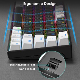 Custom 60% Gaming Keyboard Teclado Mechanical Switch 61 Keys Backlit Mini PC RGB Mechanical Keyboards