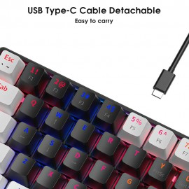 Custom 60% Gaming Keyboard Teclado Mechanical Switch 61 Keys Backlit Mini PC RGB Mechanical Keyboards