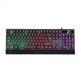 Popular RGB Keyboard Gamer Keyboard Black USB Wired Custom Keyboard