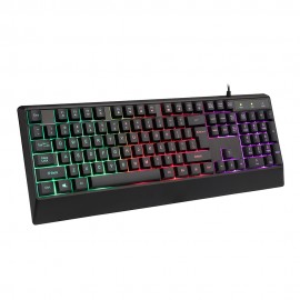 Popular RGB Keyboard Gamer Keyboard Black USB Wired Custom Keyboard