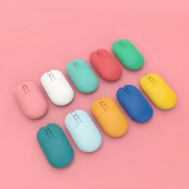 2.4G Wireless Optical Colorful Slim Mouse Customized Type C Cheap Computer Mouse  with logo for promotion